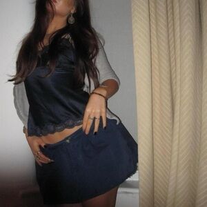 BDG urban outfitters micro mini navy skirt preppy hot